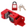 Circuit Breaker Lock Set Aluminum Alloy Anti Corrosion Electrical Safety