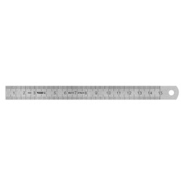 Vogel Germany steel ruler (type A, measuring range 150 mm, cross section 13 mm x 0.5 mm, stainless spring band steel, reading from left to right) 1010010015