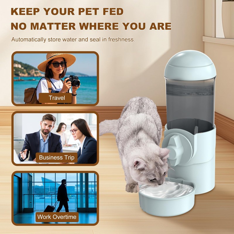 Pet Auto Water Dispenser, Water Bowl for Cage, Small Aniaml