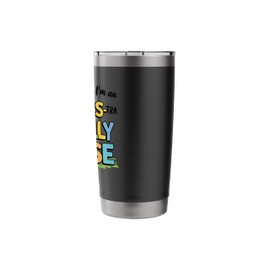 Today I'm an Eggs-tra Silly Goose – Funny Easter Pun Stainless Steel Insulated Tumbler