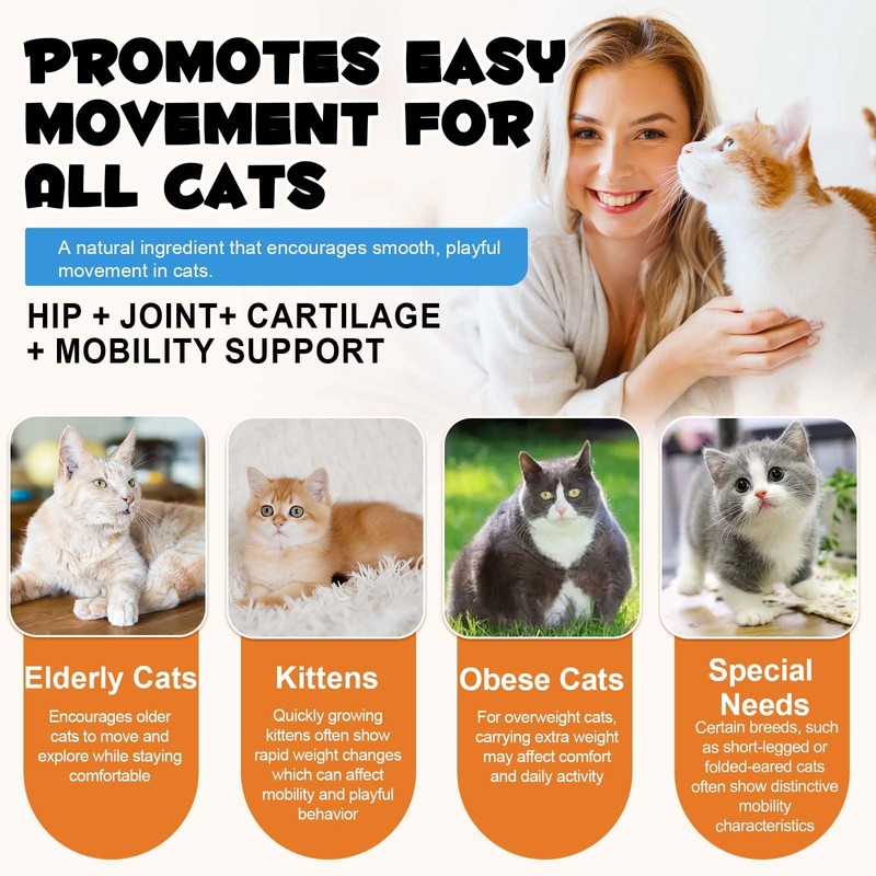 Cat Hip + Joint Health Crunchy & Creamy Chews, Joint