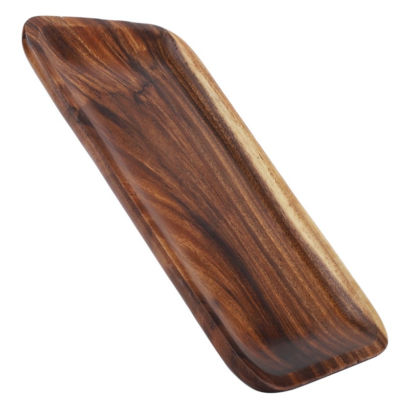 Elegant Sushi Tray Snacks Salad Desserts Wooden Serving Dish for