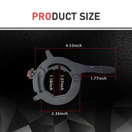 DACIRTY Motorcycle Cruise Control Assist, Labor Saving Anti-Slip Throttle Boost Plus Handlebar Clip, Auxiliary Riding Accessory, Suitable for Most Motorcycle Scooters (Black)