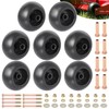 CheeMuii 8 Pack Lawn Mower Deck Wheel Kit Heavy-duty Mower