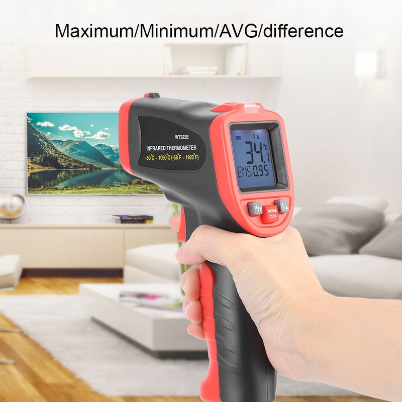 HandHeld Portable LCD Digital NonContact Infrared Thermometer Temperature Meter 50℃1050℃