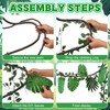 HIYZI 47 Pcs 20 ft Jungle Theme Party Decorations Set