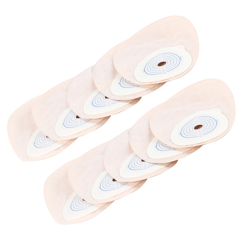 10pcs pack One piece System Ostomy Bag Medicals Drainable Pouch