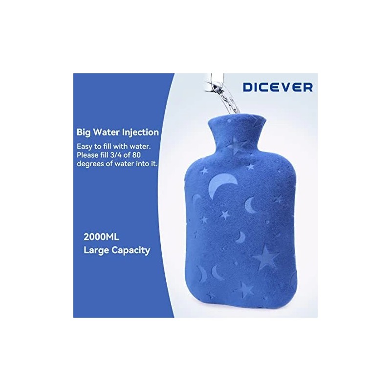 Blue Therapeutic Thermal Compress Premium Hot Cold Water Bottle With