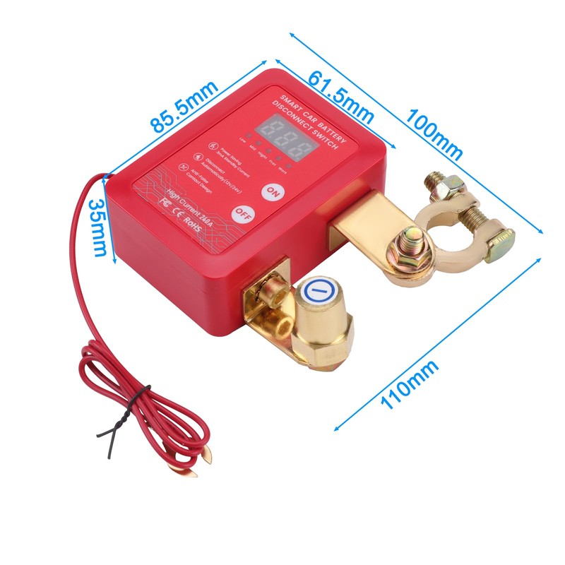 Avutrel 12V 240A Remote Battery Disconnect Switch for Cars Trucks,