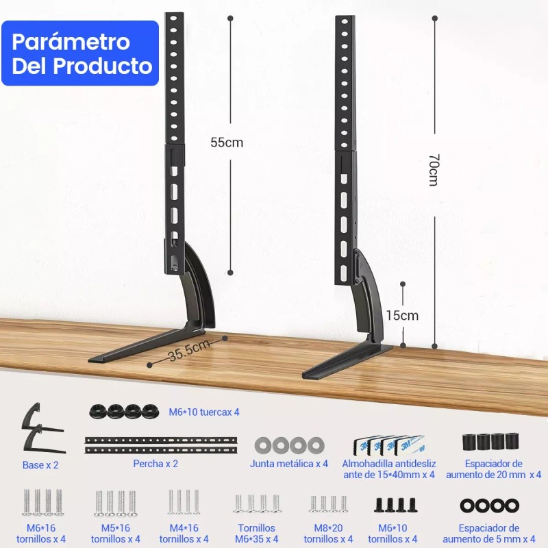 Soporte Base De Mesa Para Televisor Monitor 32-75 Pulgada