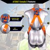 Palmer Safety Full Body Construction Harness 5pt Point Adjustment, Back