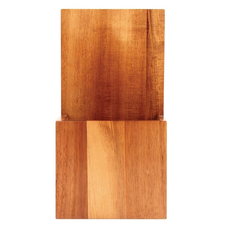 Wooden Takeaway Menu Holder 125X75X235mm Catering Restaurant Tableware