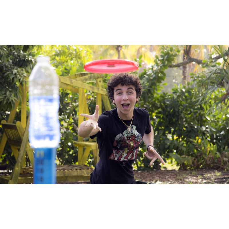 water sports Deluxe Light Up Pole Game with Frisbee Disc