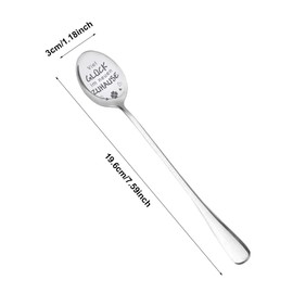 Einzugsgeschenke Wohnung für Frauen Männer, 2 Stück Kaffeelöffel, Kaffeelöffel mit Gravur Einweihungsgeschenk Wohnung Geschenk zum Einzug ins zum Einzug Neues Zuhause Haus (19.6cm)