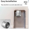 Therwen Backdraft Damper Duct Manual Volume Damper with Sleeve Galvanized