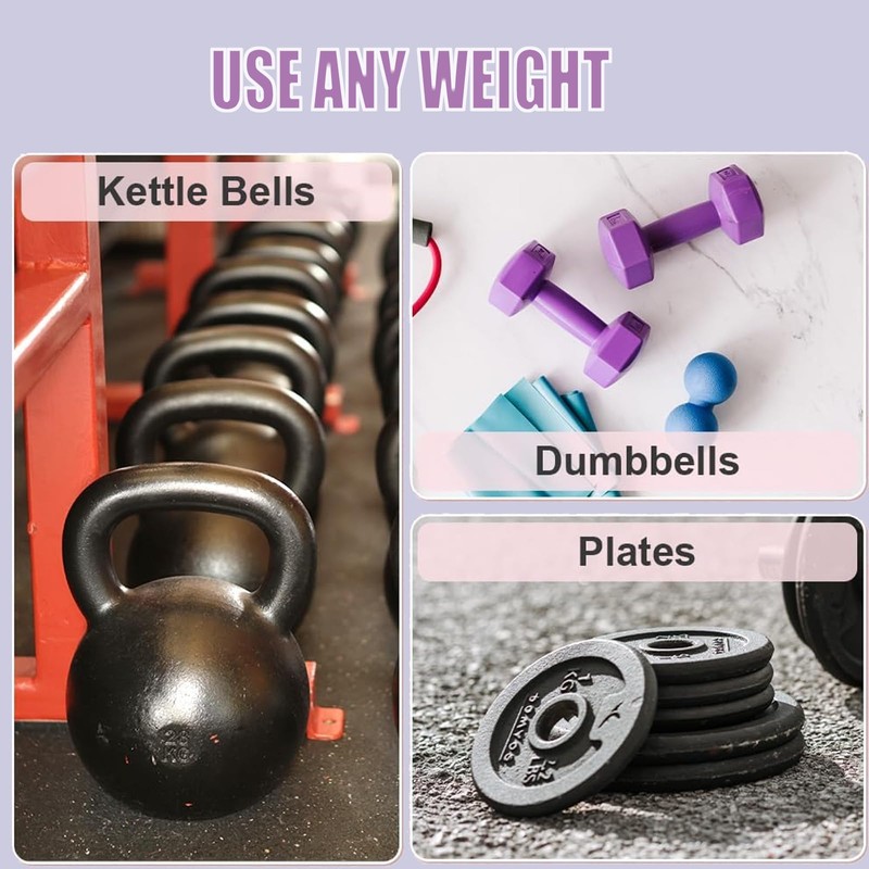 Hip Thrust Belt for Glutes Workout - Adjustable Dumbbell Weight