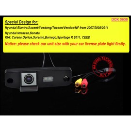 Navinio Reversing Camera Waterproof Night Vision Car with Parking Aid for Elantra/Sonata/Accentt/Tucson/Terracan/Kia Carens/Opirus/Sorento