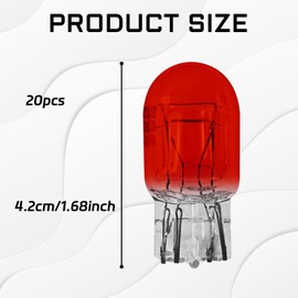 T20 7440A WY21W Turn Signal Bulb Daytime Running Light Blinker Brake Light Bulbs, 10PCS Monofilament Side Marker Lights Mini Taillight 7440 Bulb Replacement for Cars,Trucks,SUVs(Red)