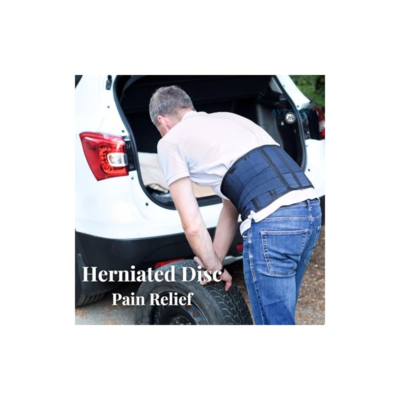 AVESTON Back Support Lower Back Brace for Back Pain Relief: