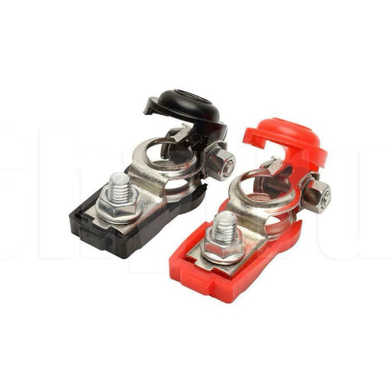 Shyfrult 2XCar Battery Terminal Connector Top Post Positive Negative Heavy