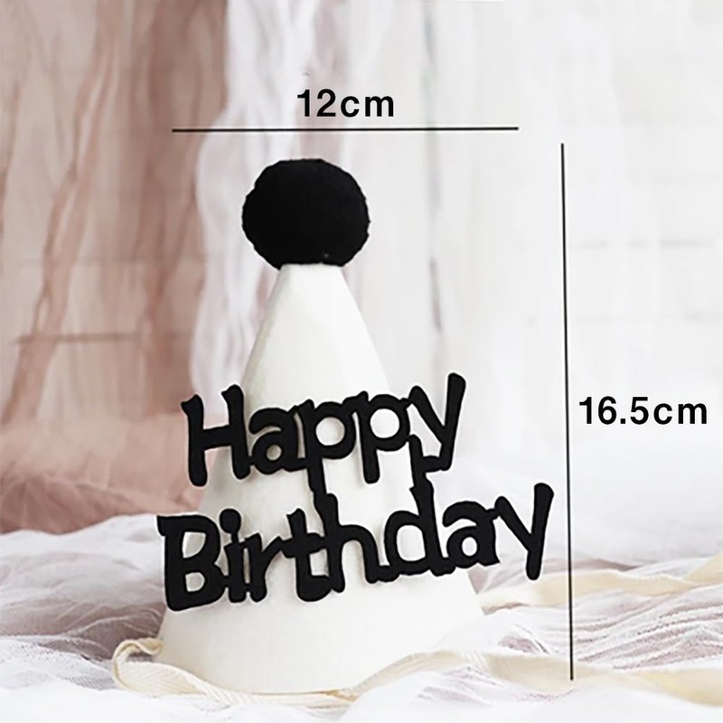 Lumierechat a-b1775 Birthday Hat, Triangular Hat, Baby Kids, Children, Decoration,