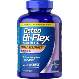 Osteo BiFlex 200 Tablets SEALED OSTEO BI-FLEX Triple Strength Glucosamine MSM D3 EXP 7/2026