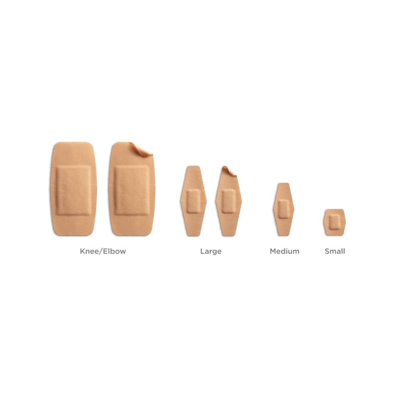 Nexcare Duo Flexible Fabric Bandages: Assorted / 40-Count (Tan) /