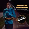 Adjustable Running Belt with Zipper Pocket, 2 Water Bottles, 2