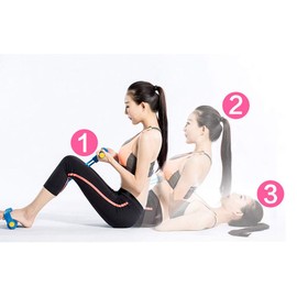 R-STYLE Stomach Stomach Stretching Abs Equipment for Abdominal Exercise, Back Muscle Training, Rowing Machine, Fitness Tube (Pink)