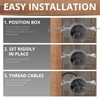 HXH Adjustable Single Gang Electrical Box Ceiling with Adjustable Hanger