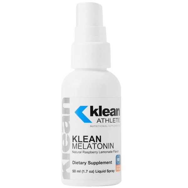 Klean ATHLETE Klean Melatonin | Sleep Supplement to Support Healthy Sleep-Wake Cycles, and Exercise Recovery | 1.7 Ounces Liquid Spray | Raspberry Lemonade Flavor