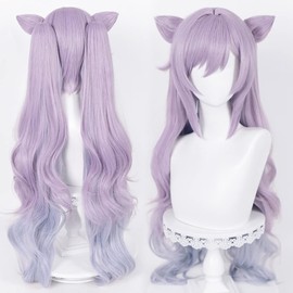 Genshin Genshin, Carving, Hemmed Mai, Cosplay Wig, Anime, Heat Resistant, Costume, Accessory for Parties, Events, Costume, Includes Wig Net
