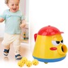 Universal Rotating Power Pot Launcher Toy with Bell Ball Shovels
