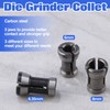 LEONTOOL 3 Pcs Die Grinder Collet Adapter - 6mm, 6.35mm,