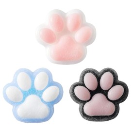 3 Pcs Cat Paw Fidget Toys, Soft and Stress Relieving Cat Paw Squishy, Cute Animals Stress Relieving Fidget Toy, Used for Squeezing and Releasing Pressure During Work or Study
