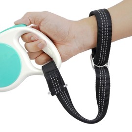 LFCXHTY 2 Pack Adjustable Wrist Strap for Retractable Dog Leash, Stroller Safety Strap, Hands Free Dog Leash Wrist Safety Strap, Extra Security for Pet Stroller, Soft Comfortable, Black Color