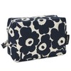 Marimekko 70530-851 Mini Uniko Vilja Pouch, Cotton/Dark Blue