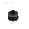 sourcing map Plastic Plug End Caps 20mm Round Furniture Table