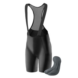 ROCKBROS Cycling Bib Shorts Men’s 5D Padded Bike Bib Shorts Bicycle Biking Bib Shorts with Pockets Black