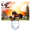 Gotham Decor Horse and Foal at Sunset Decorative Night Light