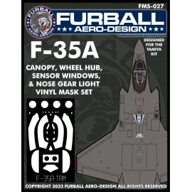 Furball Aero-Design 1/48 Furball F-35A Mask Set for the Tamiya kit