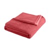 Vellux Plush Texture Twin Deep Rose Blanket