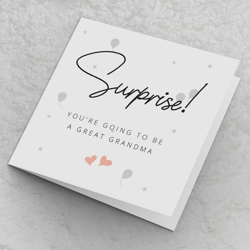 Pregnancy Announcement Card Surprise You're going to be a Great