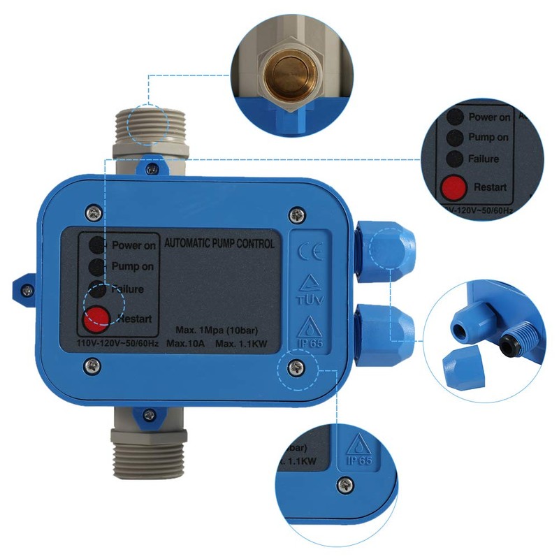 Automatic Pump Control, 110V Pressure Switch Automatic Electronic Switch Control