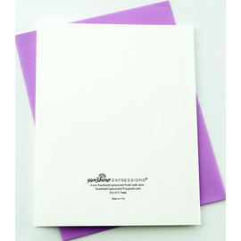 Sunshine Expressions Blooming Flowers – Purple Gladiolus – High End Photographic Heavy Smooth Note Cards 8 w/10 Colored Envelopes, Boxed Set (4.25"x 5.50") Blank Inside - Made in USA