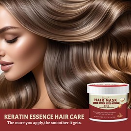 Sulfate-Free Collagen Deep Conditioning Hair Mask, Keratin Mask for Repairs Damaged Hair with Biotin, Shea Butter & Coconut. Adds Smoothness, Nourishes & Hydrates Dry or split ends Hair. 10.1 oz.