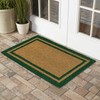 Kempf Green Border Coco Coir Doormat - Heavy Duty Doormats