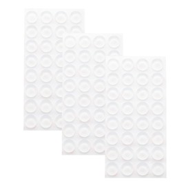 Wuyituart 96 Pcs Cabinet Bumper Dots Clear Soft Self Adhesive Rubber Bumpers Cylindrical Sticky Pads