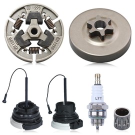 Atunee MS192 Sprocket Clutch Drum Assembly for Stihl MS192T MS192C MS201T MS201 Chainsaw with Fuel Oil Cap Replace 11376402001 1137 160 2000