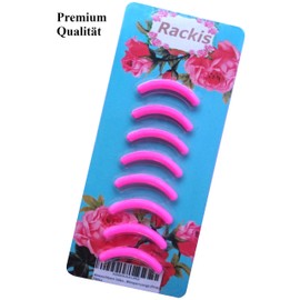 Replacement Bands for Eyelash Curler in Premium Quality (Pack of 8, Pink), Washable and Easy Care for Perfect Eyelashes All Day, Suitable for TWEEZERMAN Classic Lash Curler